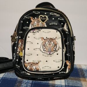 Betsey Johnson Tiger Backpack Purse